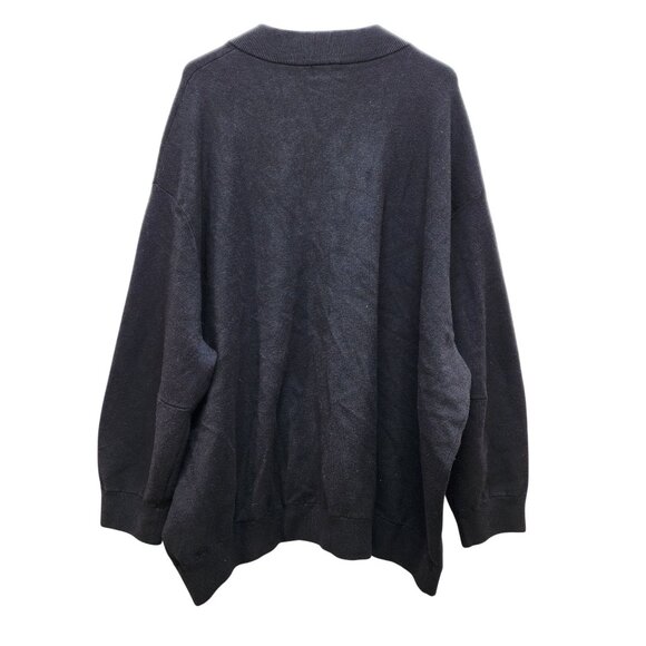 Future Collective Womens Black Zip-Up Cardigan Sweater Size 4X Relaxed Fit - Picture 2 of 5